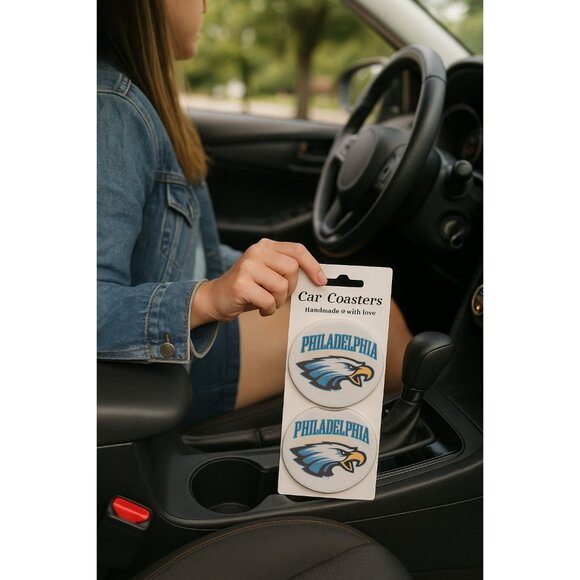 NWT - Philadelphia Eagles Car Coasters (SKU#0437) - Picture 4 of 4